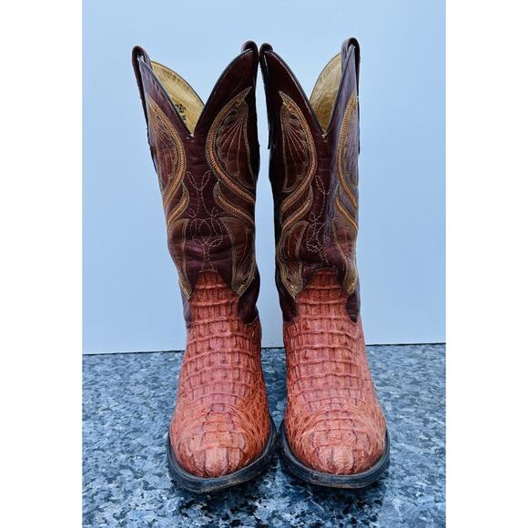 CUADRA Exotic Western Caiman Mens Size US 8 Leather Boots Cowboy Western main image 8